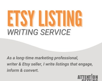 Product Description Etsy SEO Service, Listing Description Writing Service, Etsy Titles and Tags, Etsy Description Writing, Etsy Seller Help