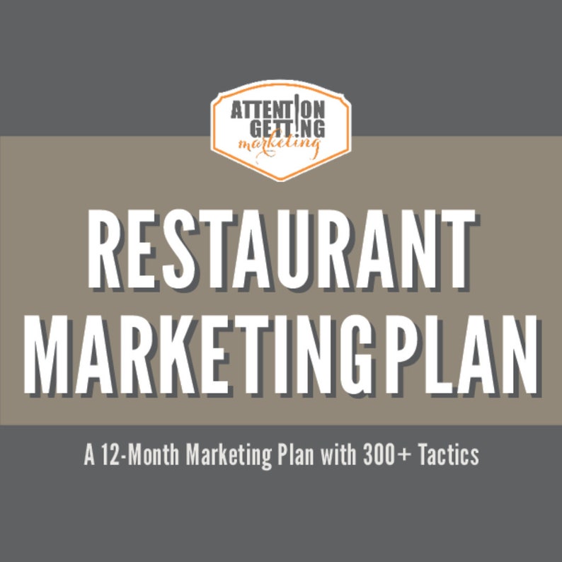 restaurant marketing strategy plan, 12 month restaurant marketing plan, restaurant promotion plan, restaurant social media planner, restaurant marketing ideas