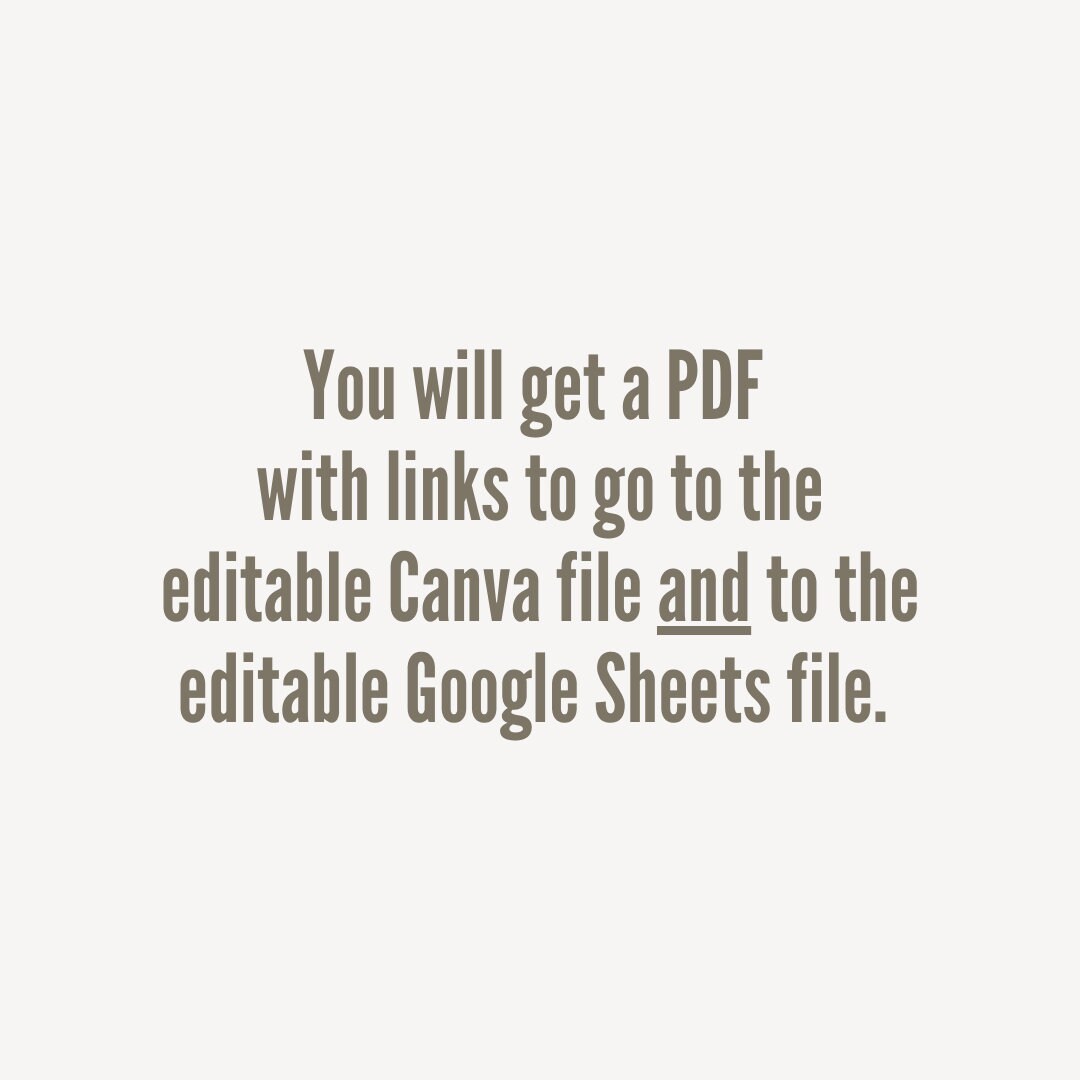 Order Form Template Editable in Both Google Sheets and Canva, 100% ...