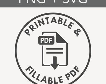 PDF Logo for Product Photos PNG + SVG, Small Business Logos, Small Business Tools, Etsy Shops Graphics
