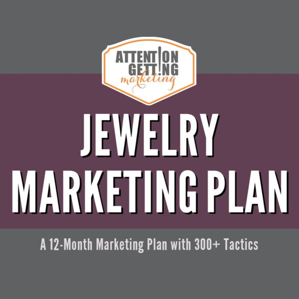 Schmuck-Marketingplan, Schmuck-Strategie-Marketingplan, Bestseller-Schmuck-12-Monats-Marketingplan-Vorlage, Schmuck-Business-Planer