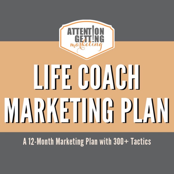 Life Coach Marketing Plan PDF, Life Coaching Planner Template PDF, Life Coaching Workbook, Digital Download Marketing Guide Life Coach Sales