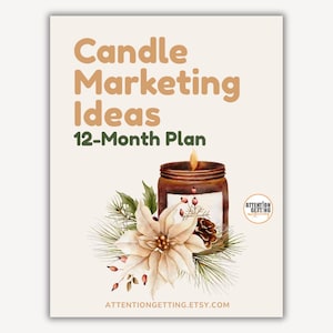Candle Business Marketing Plan, Candle Shop Marketing Planner, Candle Business Digital Marketing Plan and Strategy Tips for Small Business
