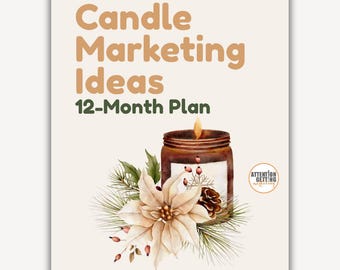 Candle Business Marketing Plan, Candle Shop Marketing Planner, Candle Business Digital Marketing Plan and Strategy Tips for Small Business