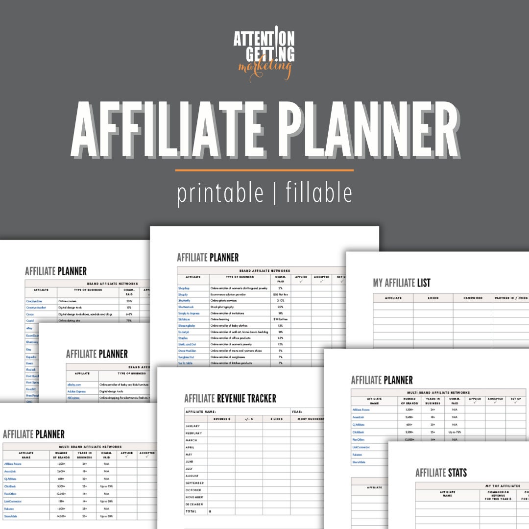 Affiliate Marketing Programs Digital Planner Affiliate Marketing Beginners Affiliate Program Tracker Best Top Pay Affiliate Website Links