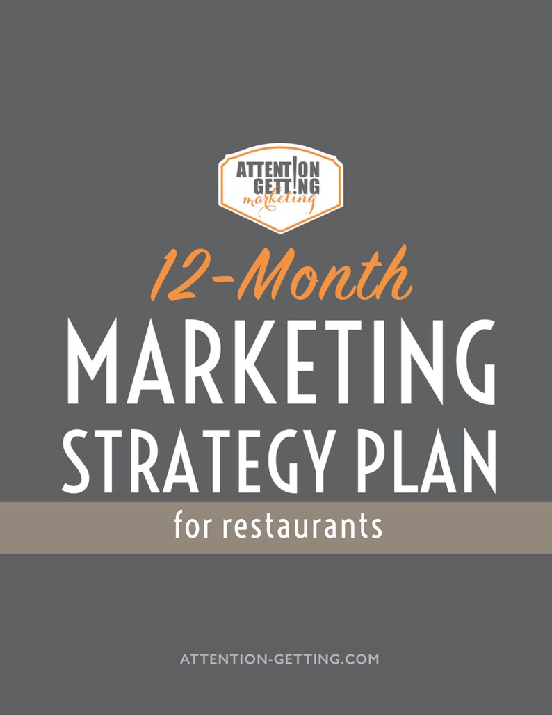 Restaurant Marketing Plan PDF Restaurant Marketing Handbook Etsy
