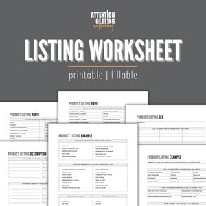 Etsy Listing Template, Etsy Listing Planner, Etsy Listing Optimization, Etsy Checklist, Etsy Help, Description Template 2024 Keyword Planner