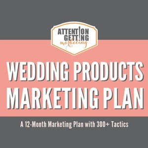 12 month wedding products marketing plan planner creative ideas social media strategy printable pdf etsy