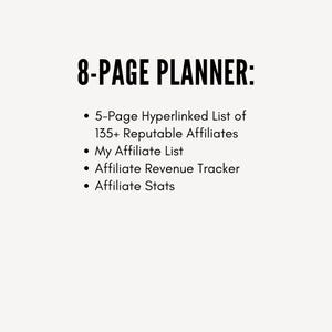 Affiliate Marketing Programs Digital Planner, Affiliate Marketing Beginners, Affiliate Program Tracker Best Top Pay Affiliate Website Links image 2