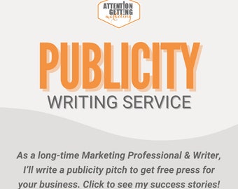 Publicity Pitch Writing Services Marketing Service Media Kit Influencer Marketing Sponsorship Proposal Freelance Writer PR Pitch