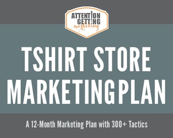 Marketing Plan T-shirt Shops, Tshirt Business Planner, Marketing Planner Template, Tshirt, Tees, Strategy Plan Best Selling Shirt Planner