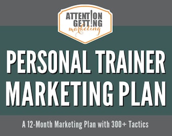 Personal Trainer Marketing Plan, Personal Trainer Planner, Fitness Trainer Marketing Plan, Fitness Coach Business Plan Printable
