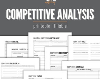 Competitive Analysis Plan, Competitive Advantage Audit Strategy Plan, Competitor Market SWOT Analysis Strategic Business SWOT Download
