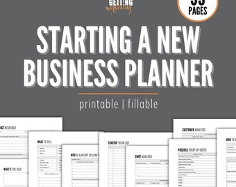 Business Planner, Business Plan Startup, Small Business Planner Printable, Business Workbook Planner PDF, Digital Planner Business Plan 2024