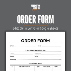 Order Form Template Google Sheets Order Form Template Canva Google Order Form Template Google Sheets Order Form Template Canva Google