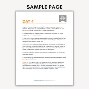 Sell on Etsy 2026, 30-Day Etsy Success Business Plan, Etsy Sellers Guide, How to Sell on Etsy, Best Seller Etsy Planner to Start Selling image 2