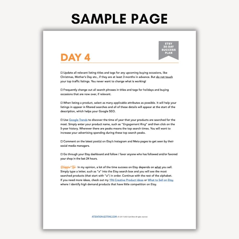 Sell on Etsy 2026, 30-Day Etsy Success Business Plan, Etsy Sellers Guide, How to Sell on Etsy, Best Seller Etsy Planner to Start Selling image 2