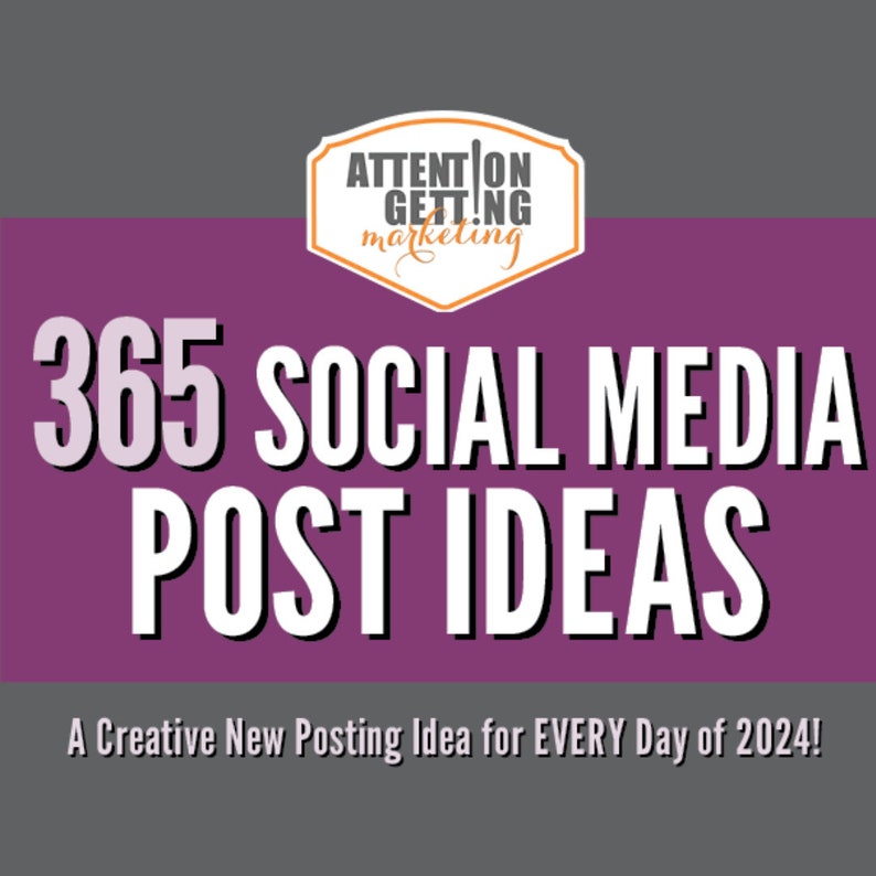 Social media posting ideas content calendar 365 day Instagram post schedule feed planner