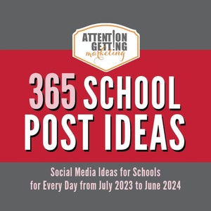 Social Media Calendar for Schools, Social Media Posting Ideas for ...