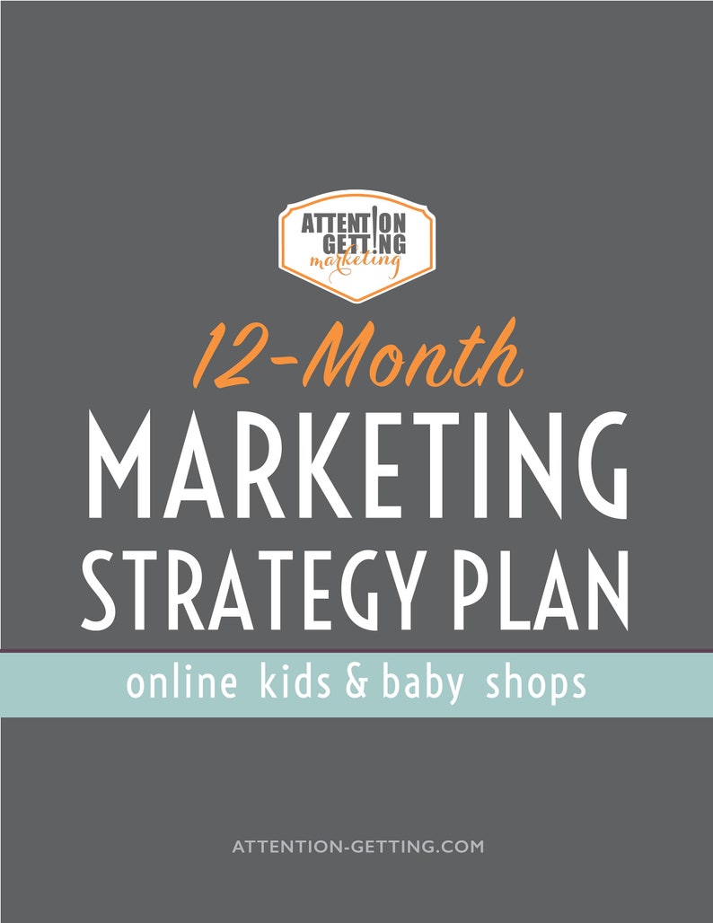 Marketing Strategy Plan Kids Baby Shops Marketing Ideas Etsy