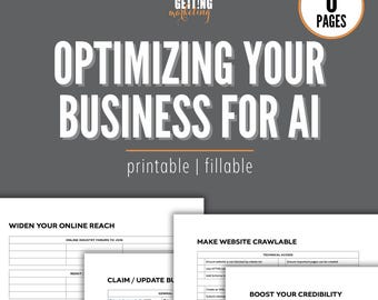 Optimizing Your Business Website for AI, How to Get Your Business Recommend in AI Searches 6-Page Checklist & Plan
