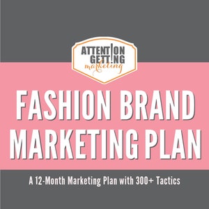 Marketing Strategy Plan Online Fashion Boutique, Online Boutique Planner, Fashion Business Plan Clothing, Digital Download Marketing Guide