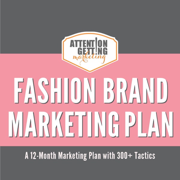 Marketing Strategy Plan Online Fashion Boutique, Online Boutique Planner, Fashion Business Plan Clothing, Digital Download Marketing Guide