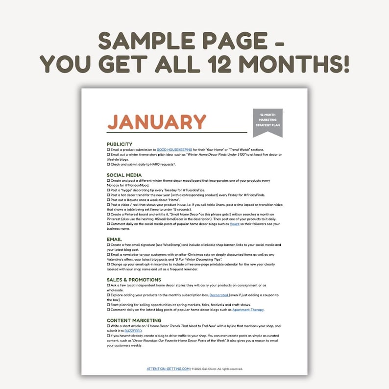 Marketing Strategy Plan Home Decor, Shops, Business Planner, Digital Marketing Plan, Marketing Ideas, Business Marketing Ebook Home Products image 2