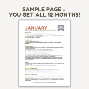 Strategic Marketing Strategy Plan for Selling Wedding Products, Business Marketing Strategies for Small Businesses 12-Month Plan image 2