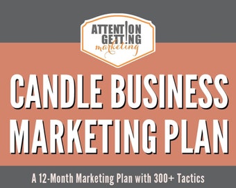 Candle Business Marketing Plan, Candle Shop Marketing Planner, Candle Social Media, Candle Marketing Plan Digital Download Marketing Guide