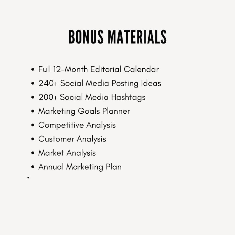 Marketing Plan Template Printable, Marketing Social Media Planner 2024, Marketing Planner Template Example Steps PDF Marketing Business Plan image 3