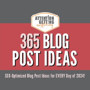 365 ideas for blog posts including writing prompts and seo optimized for Google on Etsy
