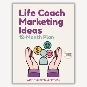 Life Coach Marketingplan, Life Coaching Planervorlage, Life Coaching Business Workbook, Digitaler Marketingplan für Life Coach