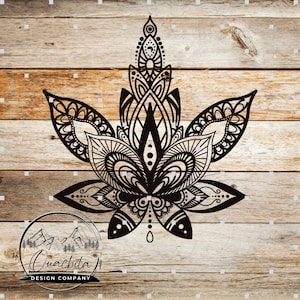 Mandala de hoja de marihuana SVG PNG: descarga digital de marihuana, arte inspirado en la naturaleza, descarga instantánea para proyectos de manualidades y bricolaje.