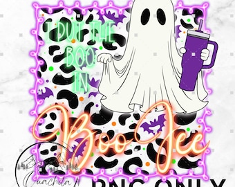 Boojee Ghost PNG: Glam Halloween Clipart (Digital Download)