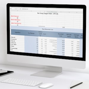 Soap Recipe Cost Calculator Excel