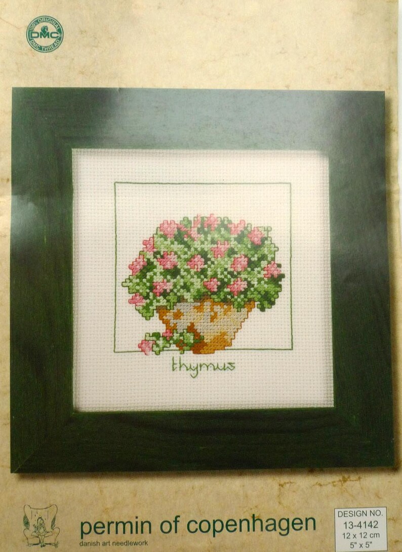 Permin of Copenhagen Danish Art Needlework Thymus Etsy