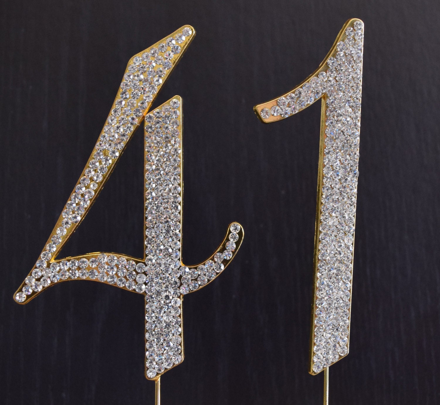 rhinestone-gold-number-41-cake-topper-41th-birthday-party-etsy