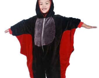 KIGURUMI kid Cosplay Romper Charactor animal Hooded Night  clothes  Costume outfit  Bat