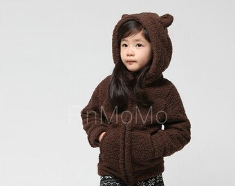 Teddy Bear Plush Ears Hoodies Teen Kid Girl's Cute Coat - Etsy Singapore