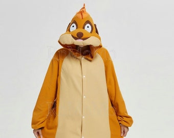 Timon Hakuna Matata --- KIGURUMI Cosplay Romper Charactor animal Hooded PJS Pajamas Pyjamas Xmas gift Adult  Costume sloth  outfit Sleepwear