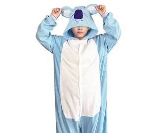 KIGURUMI Cosplay Romper Charactor animal Hooded PJS Pajamas Pyjamas Xmas gift Adult  Costume sloth  outfit Sleepwear koala