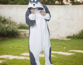 ADULTO Cosplay coyote costume lupo costume M costume di halloween costume lupo mannaro pigiama Kigurumi indumenti da notte tuta pagliaccetto animale tutina Etsy Italia