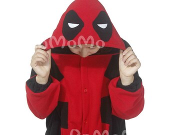 deadpool footie pajamas