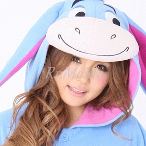 KIGURUMI Cosplay Romper Charactor animal Hooded Pyjamas Xmas gift Adult Costume sloth outfit Sleepwear eeyore donkey image 1