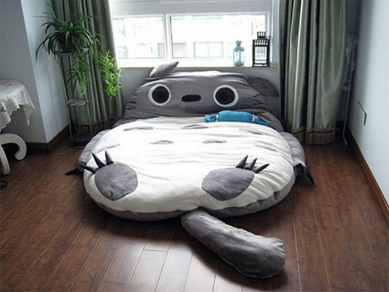 Totoro Bed Sofa Totoro Double Bed Totoro Sleeping Bag Fast Etsy