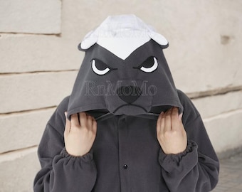 Honey badger  KIGURUMI Cosplay Romper Charactor animal Hooded Night clothes Pajamas Pyjamas Costume sloth  outfit Sleepwear animal onesie