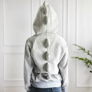Dinosaur  hoodie Cosplay Charactor animal Hooded hoody hood coat jumper Adult Costume outfit hoodies Sweatshirt jacket Zip Up