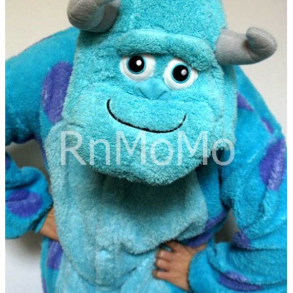 KIGURUMI Cosplay Romper Charactor animal Hooded PJS Pajamas Pyjamas Xmas gift Adult  Costume sloth outfit Sleepwear  sulley