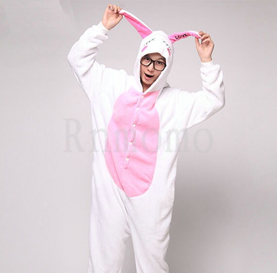 Love Rabbit Pajamas Sets Adult Onesie Pajamas for Women Men - Etsy